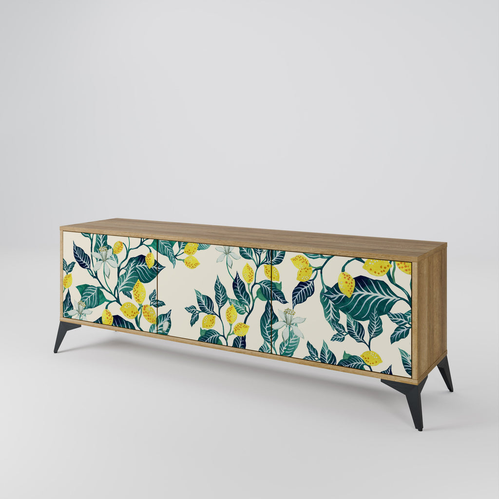 LEMON TREE Móvel de TV com 3 Portas em Efeito Carvalho