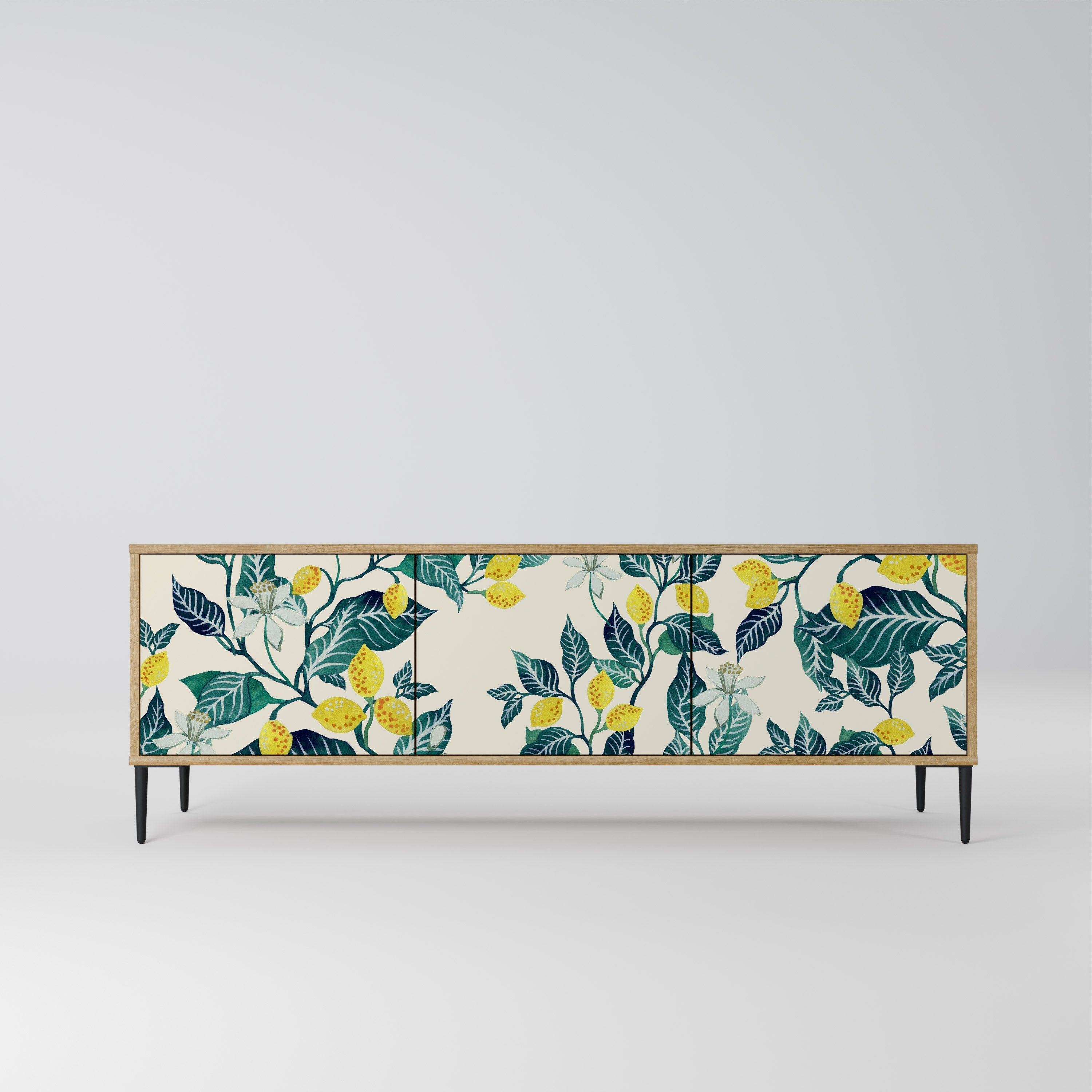 LEMON TREE Móvel de TV com 3 Portas em Efeito Carvalho