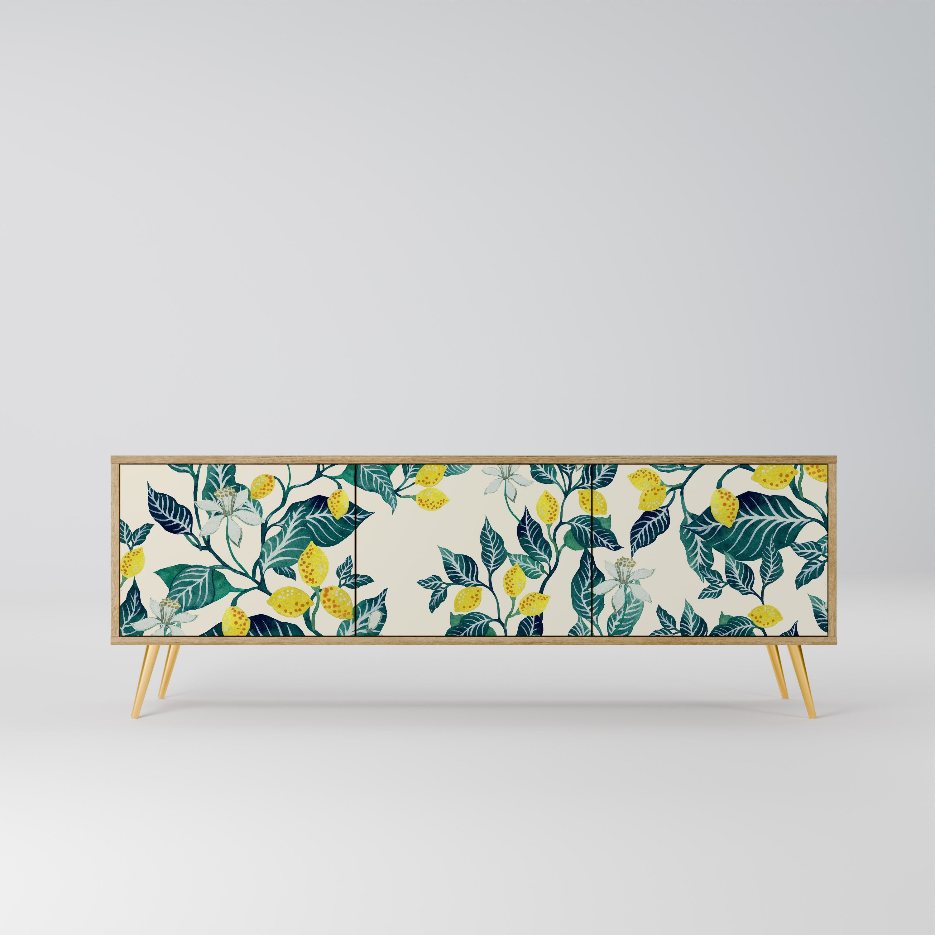 LEMON TREE Móvel de TV com 3 Portas em Efeito Carvalho