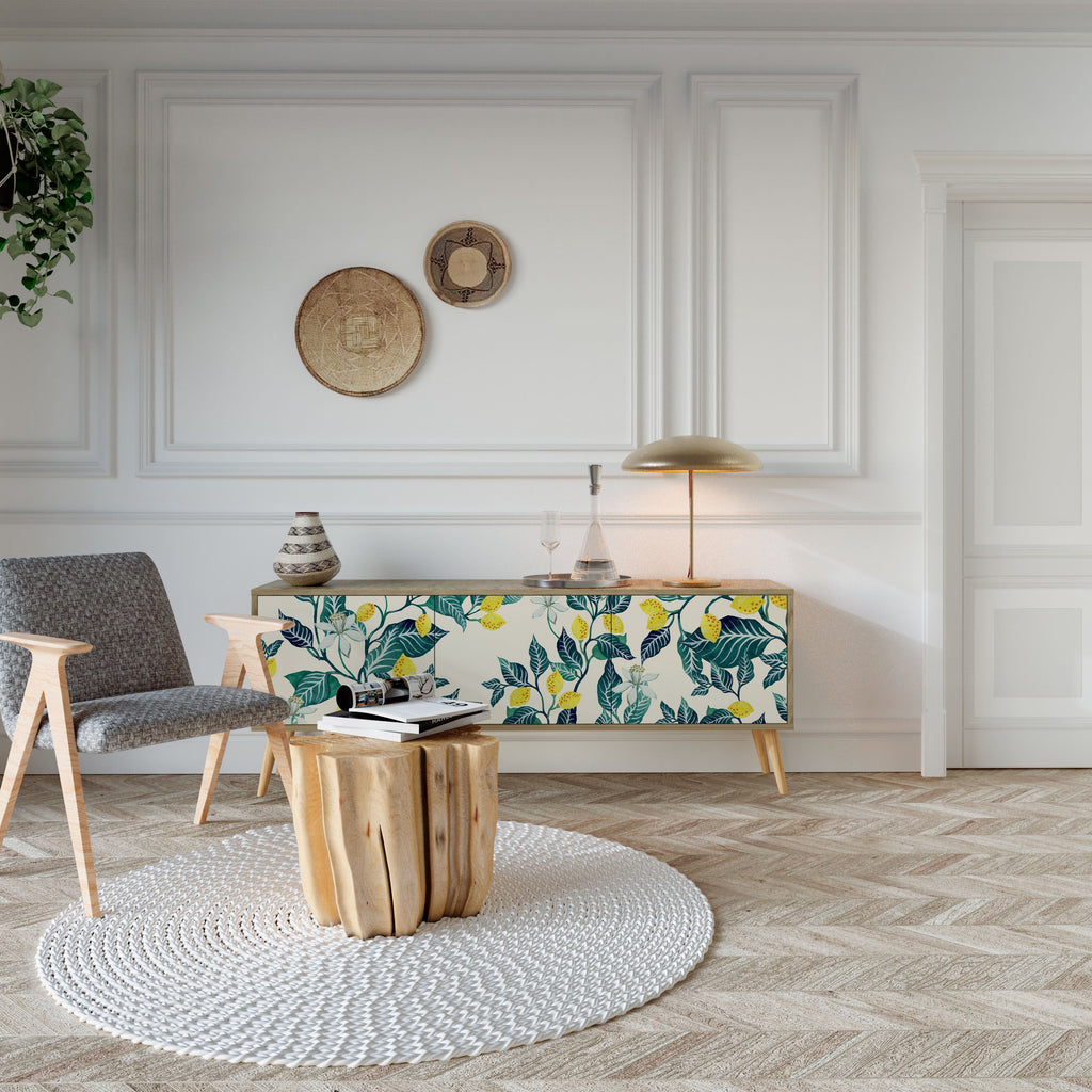 LEMON TREE Móvel de TV com 3 Portas em Efeito Carvalho