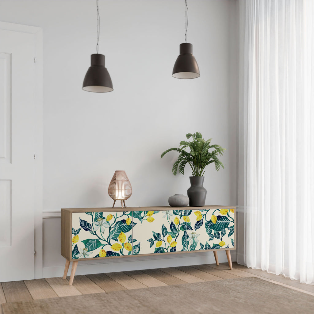 LEMON TREE Móvel de TV com 3 Portas em Efeito Carvalho