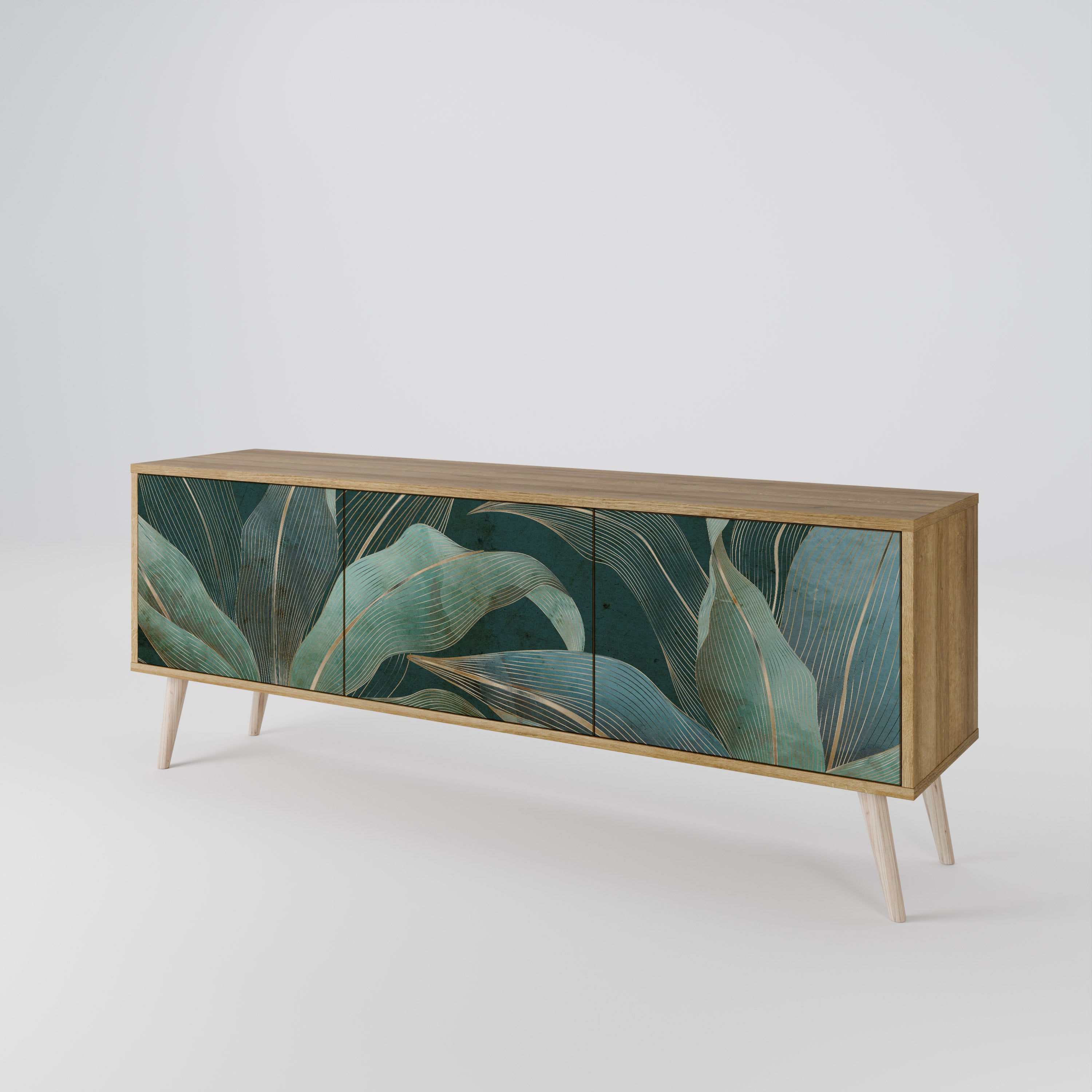 ROYAL GREEN 3-Door TV Cabinet