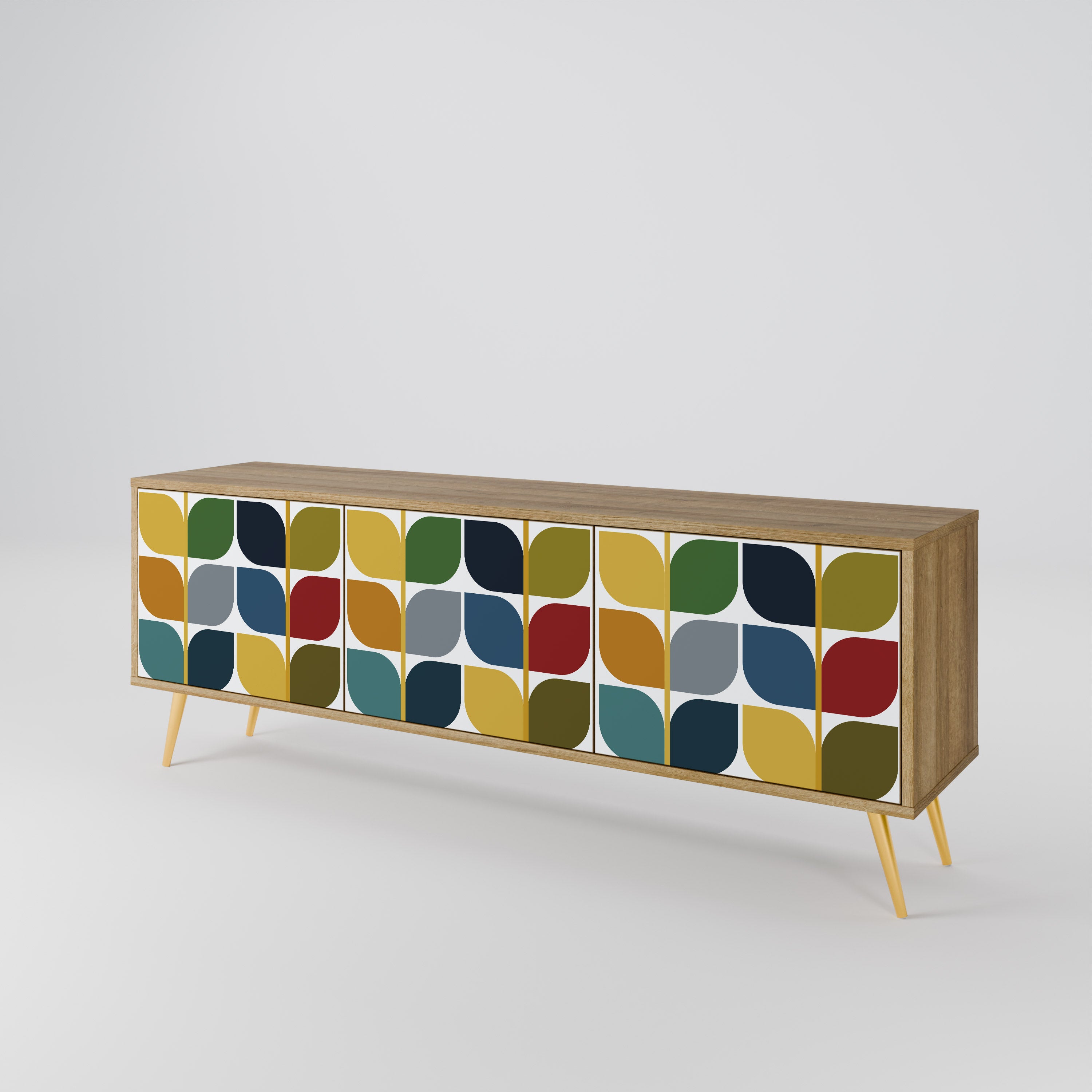 WEIGHTLESS HOURS 3-Door TV Cabinet