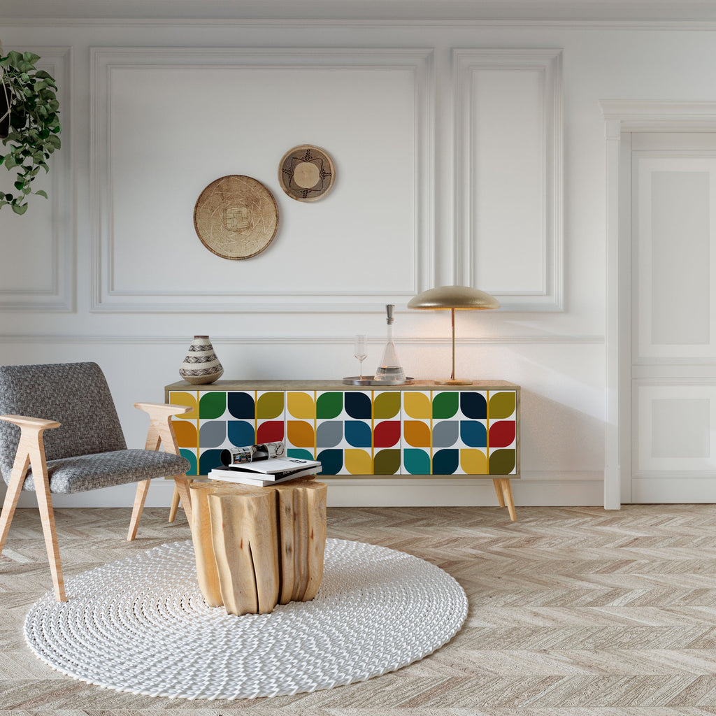 WEIGHTLESS HOURS Móvel de TV com 3 Portas em Efeito Carvalho