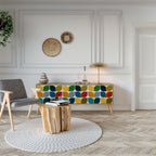 WEIGHTLESS HOURS Móvel de TV com 3 Portas em Efeito Carvalho