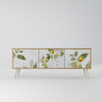 ELEGANT BOTANICS Móvel de TV com 3 Portas em Efeito Carvalho