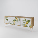 ELEGANT BOTANICS Móvel de TV com 3 Portas em Efeito Carvalho