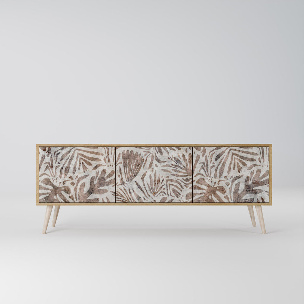 PASSING TIME Móvel de TV com 3 Portas em Efeito Carvalho