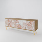 AUTUMN FRAGILITY Móvel de TV com 3 Portas em Efeito Carvalho