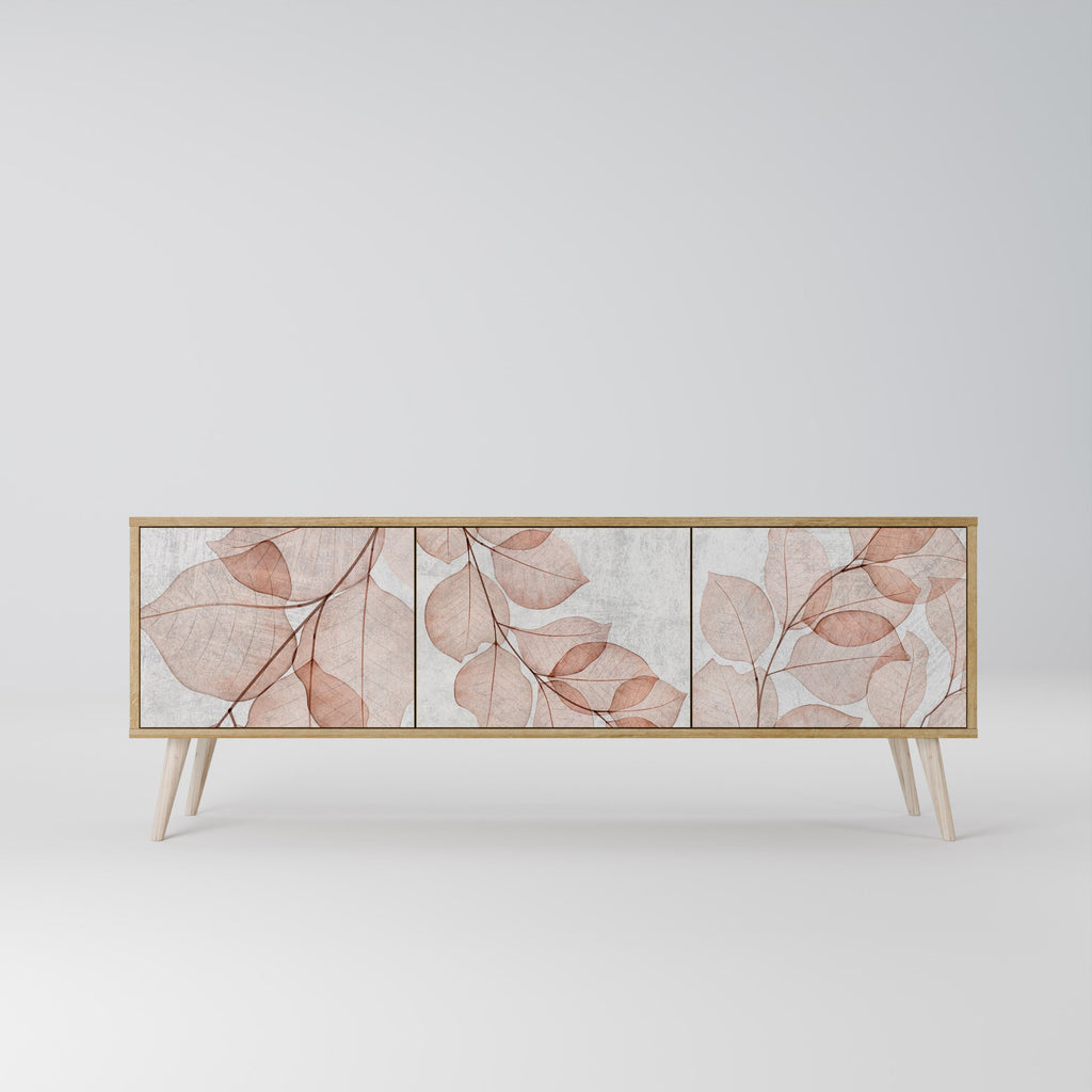 AUTUMN FRAGILITY Móvel de TV com 3 Portas em Efeito Carvalho