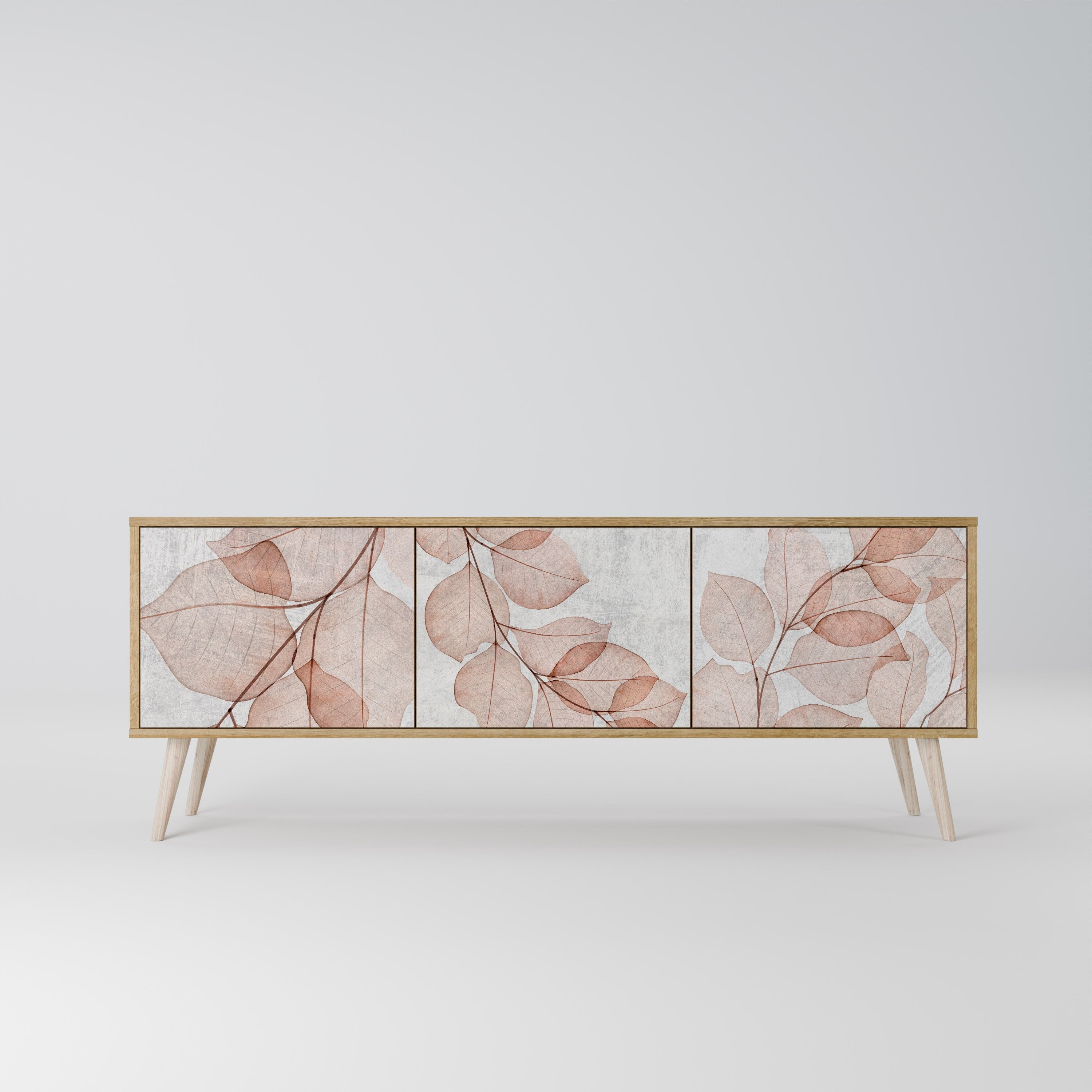 AUTUMN FRAGILITY Móvel de TV com 3 Portas em Efeito Carvalho