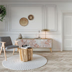 AUTUMN FRAGILITY Móvel de TV com 3 Portas em Efeito Carvalho