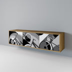 BIKE ENERGY Móvel de TV com 3 Portas em Efeito Carvalho