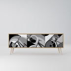 BIKE ENERGY Móvel de TV com 3 Portas em Efeito Carvalho