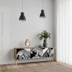 BIKE ENERGY Móvel de TV com 3 Portas em Efeito Carvalho