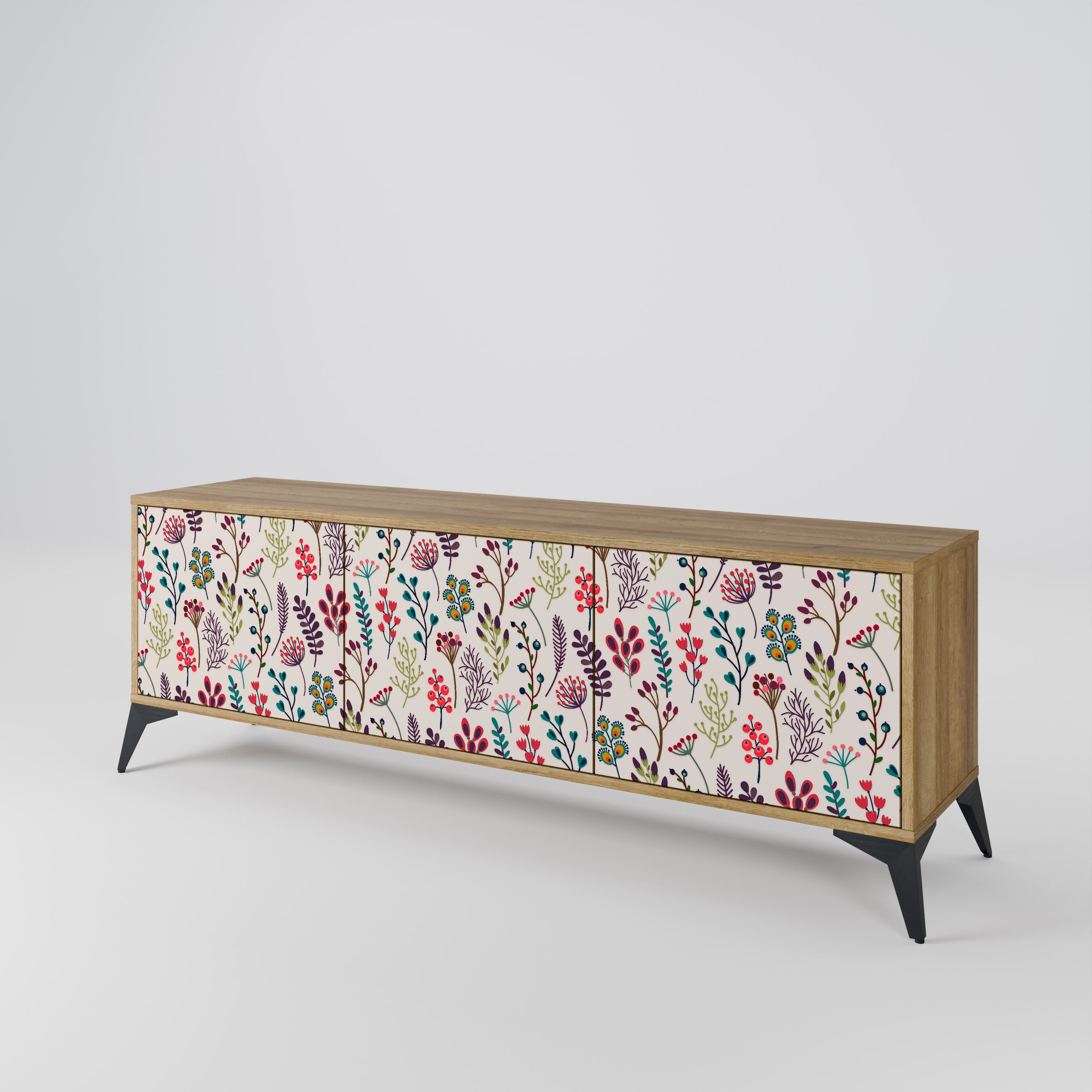 AUTUMN SUNDRIES 3-Door TV Cabinet