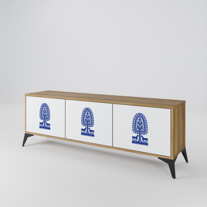POLISH FOLK ART Móvel de TV de 3 Portas