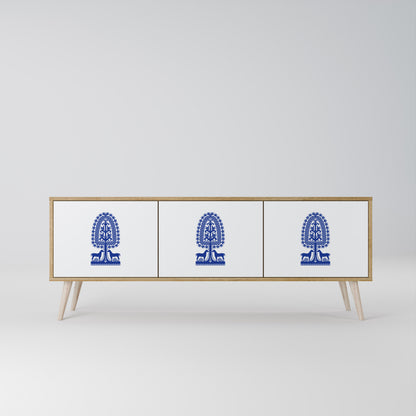 POLISH FOLK ART Móvel de TV de 3 Portas
