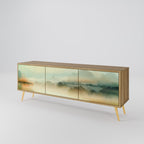 MORNING BY THE LAKE 3-Door TV Stand in Oak Effect