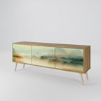 MORNING BY THE LAKE 3-Door TV Stand in Oak Effect