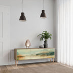 MORNING BY THE LAKE 3-Door TV Stand in Oak Effect