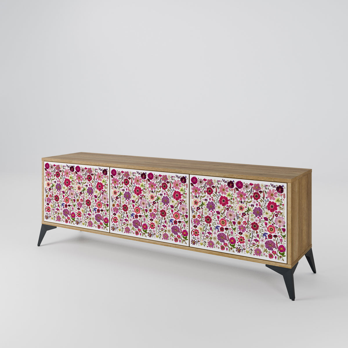 PETAL GARDEN Móvel de TV de 3 Portas