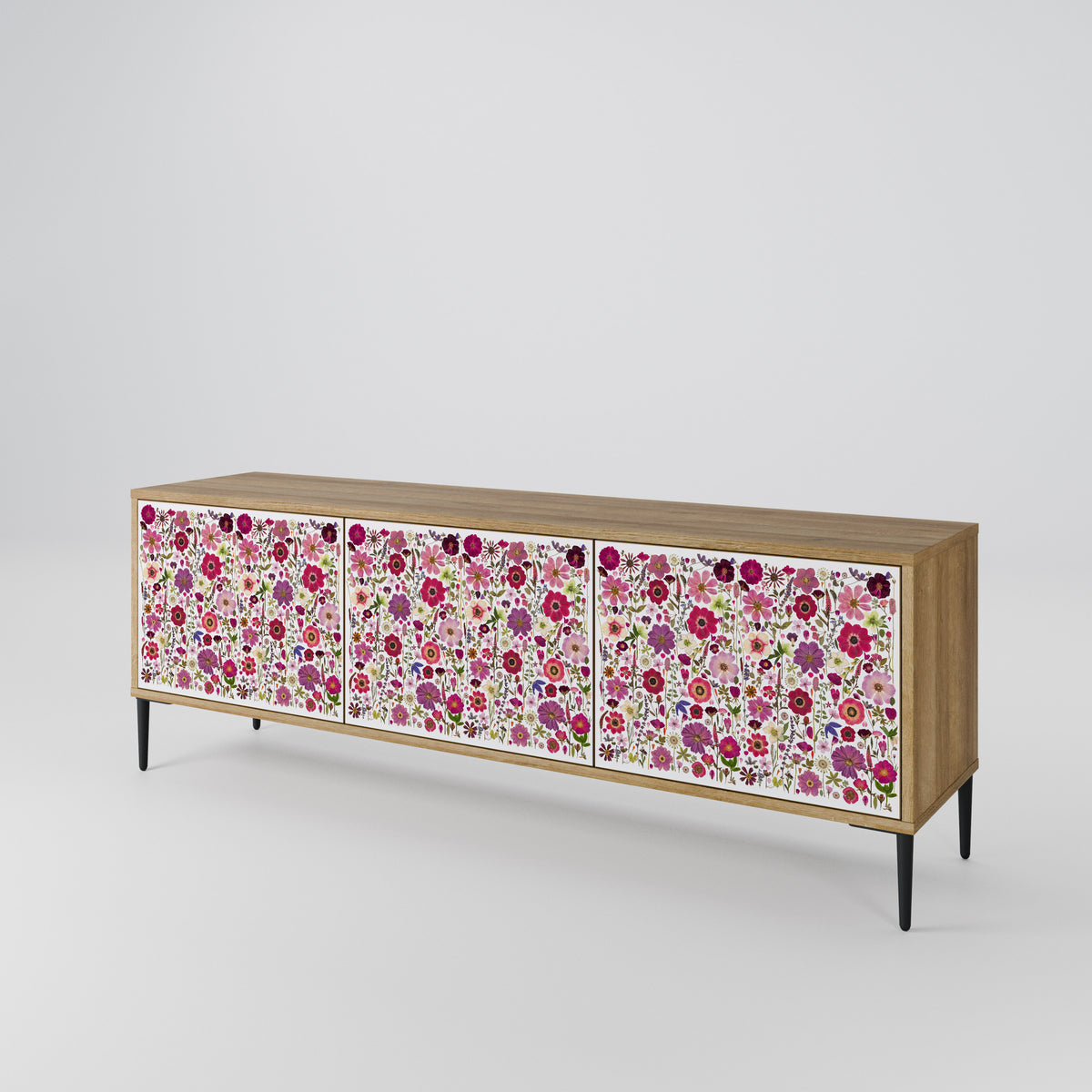 PETAL GARDEN Móvel de TV de 3 Portas