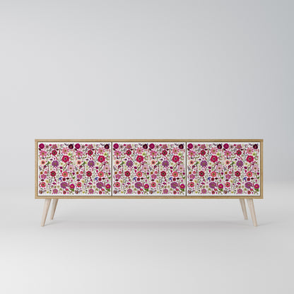 PETAL GARDEN Móvel de TV de 3 Portas