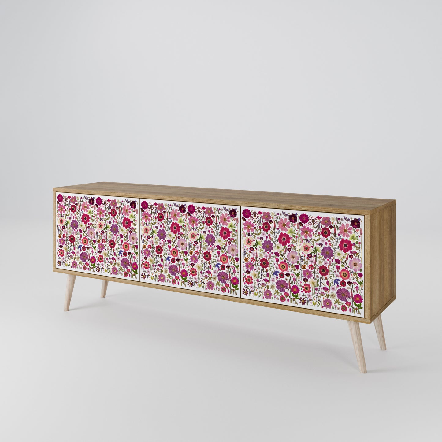 PETAL GARDEN Móvel de TV de 3 Portas