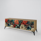 SPROUTING GRACE 3-Door TV Stand in Oak Effect