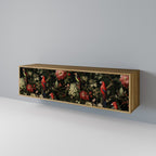 AVIAN GREENERY 3-Door TV Stand in Oak Effect