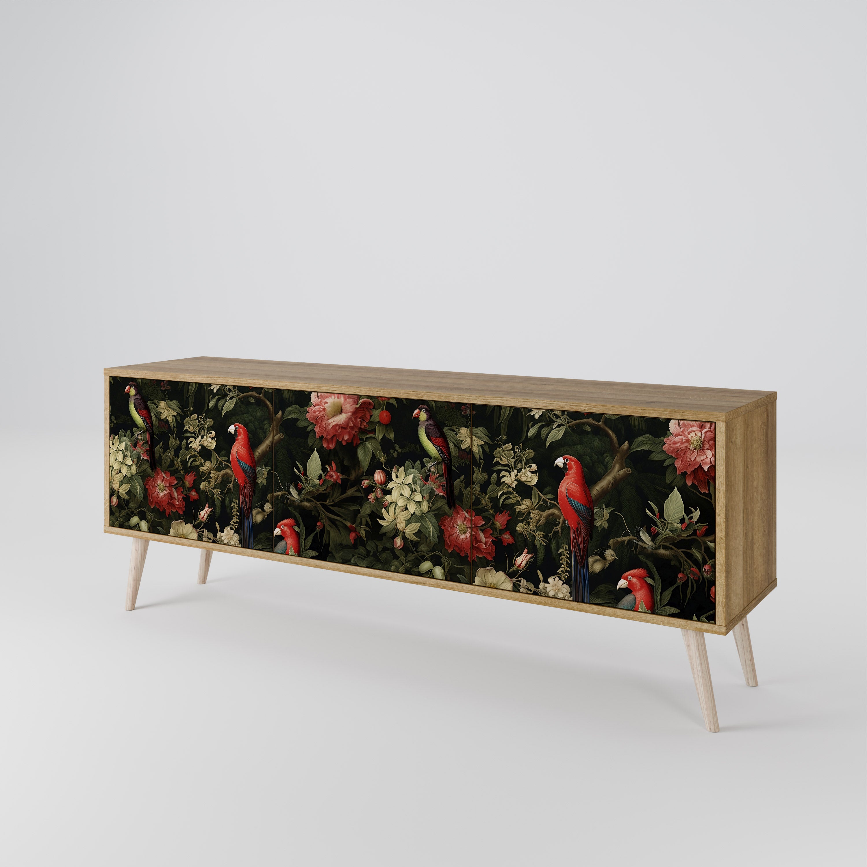 AVIAN GREENERY 3-Door TV Cabinet
