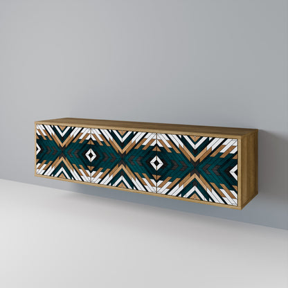 ARTISTIC GEOMETRY 3-Door TV Cabinet