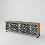 DIMENSION DELIGHTS 3-Door TV Stand in Oak Effect