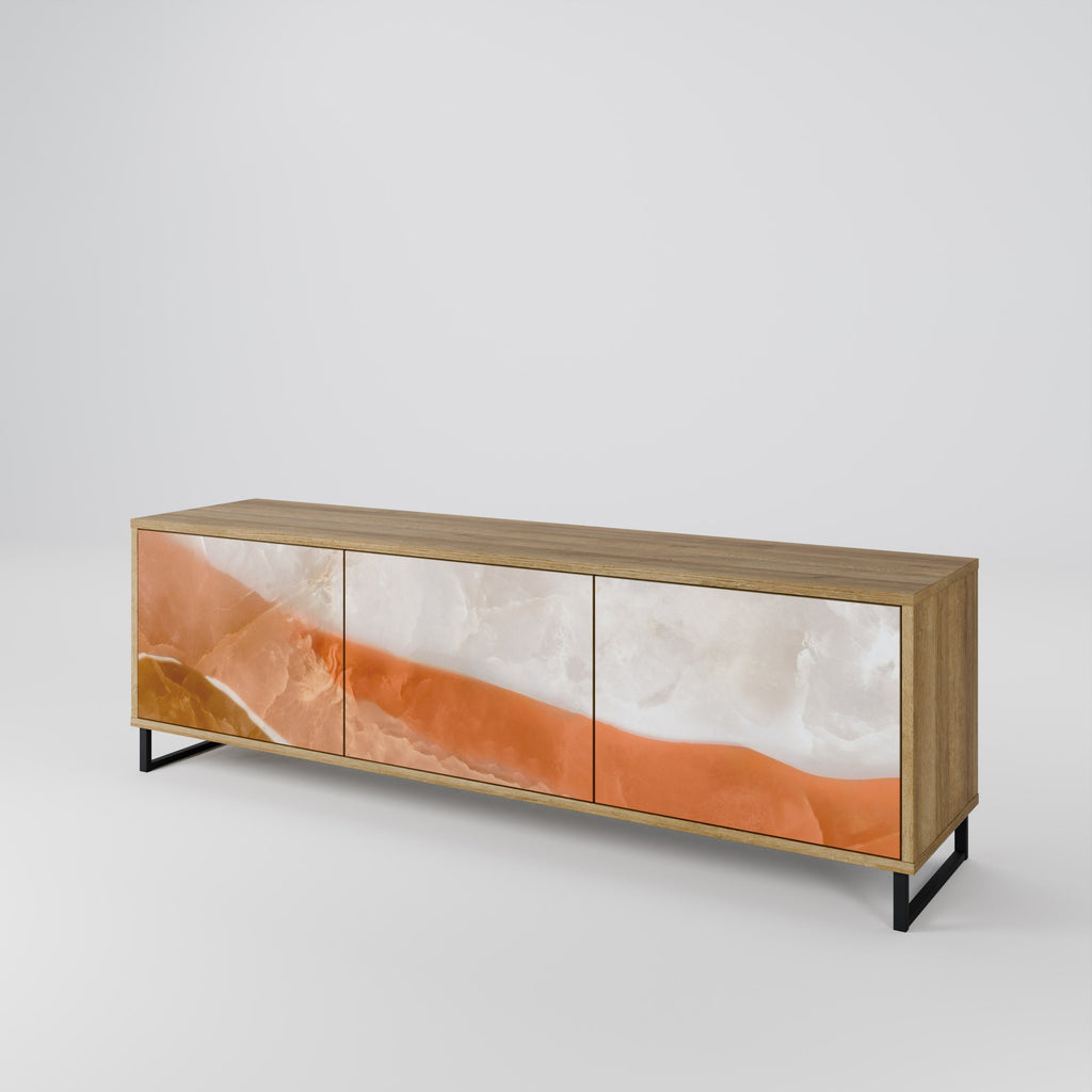 SANDHILLS SPLENDOUR 3-Door TV Stand in Oak Effect