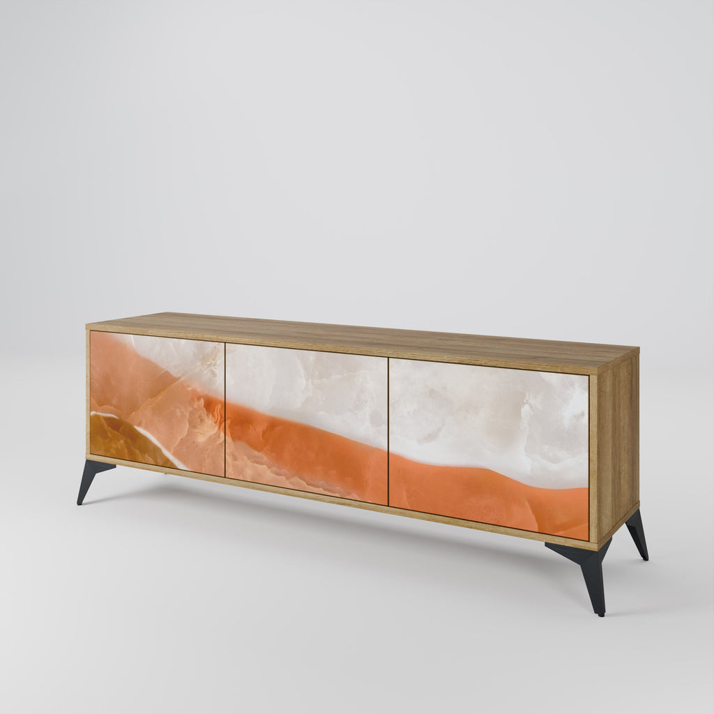 SANDHILLS SPLENDOUR 3-Door TV Stand in Oak Effect