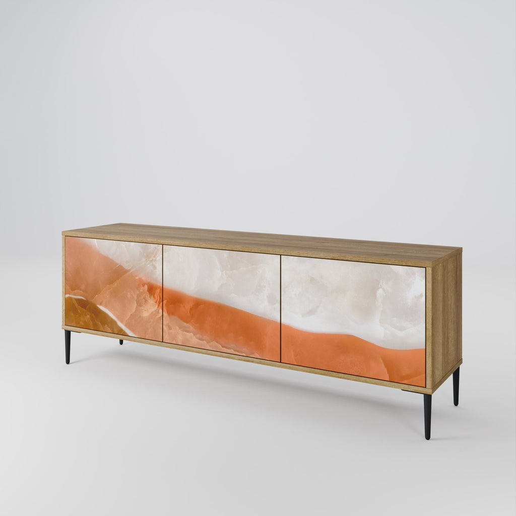 SANDHILLS SPLENDOUR 3-Door TV Stand in Oak Effect