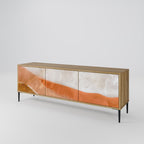 SANDHILLS SPLENDOUR 3-Door TV Stand in Oak Effect