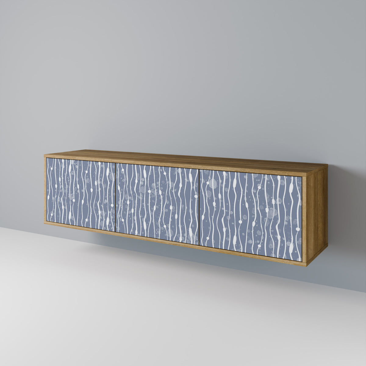 GRAPHITE RAIN Móvel de TV de 3 Portas