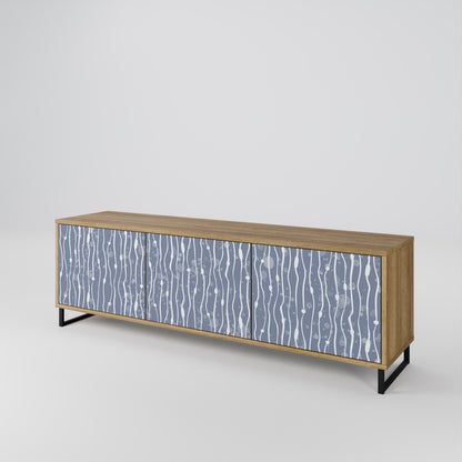 GRAPHITE RAIN Móvel de TV de 3 Portas