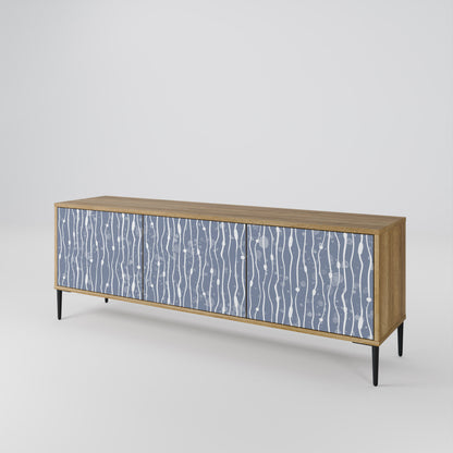 GRAPHITE RAIN Móvel de TV de 3 Portas