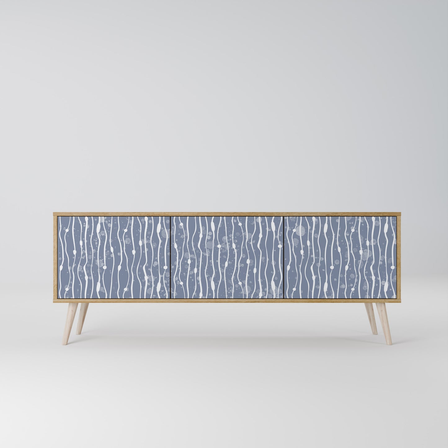GRAPHITE RAIN Móvel de TV de 3 Portas