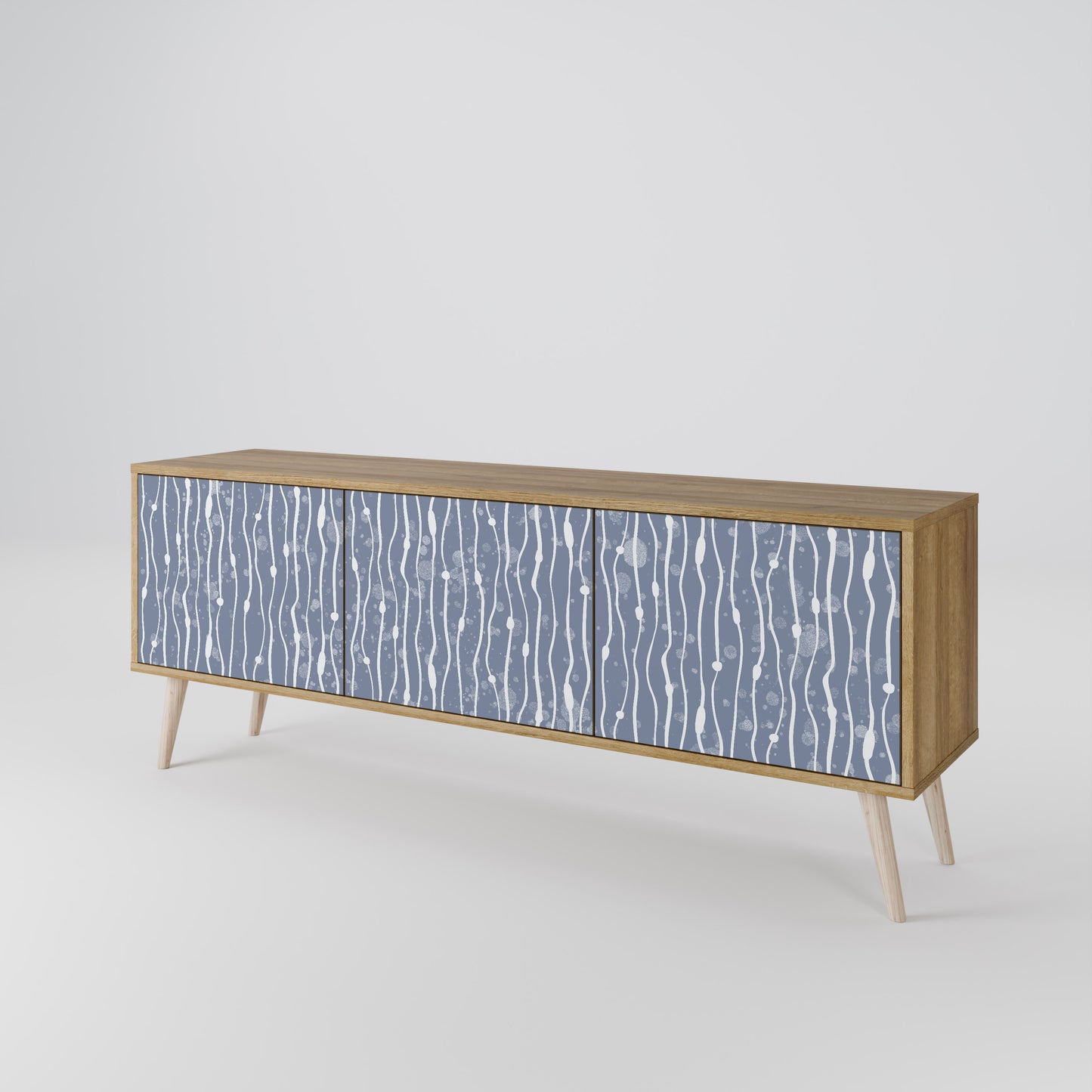 GRAPHITE RAIN Móvel de TV de 3 Portas