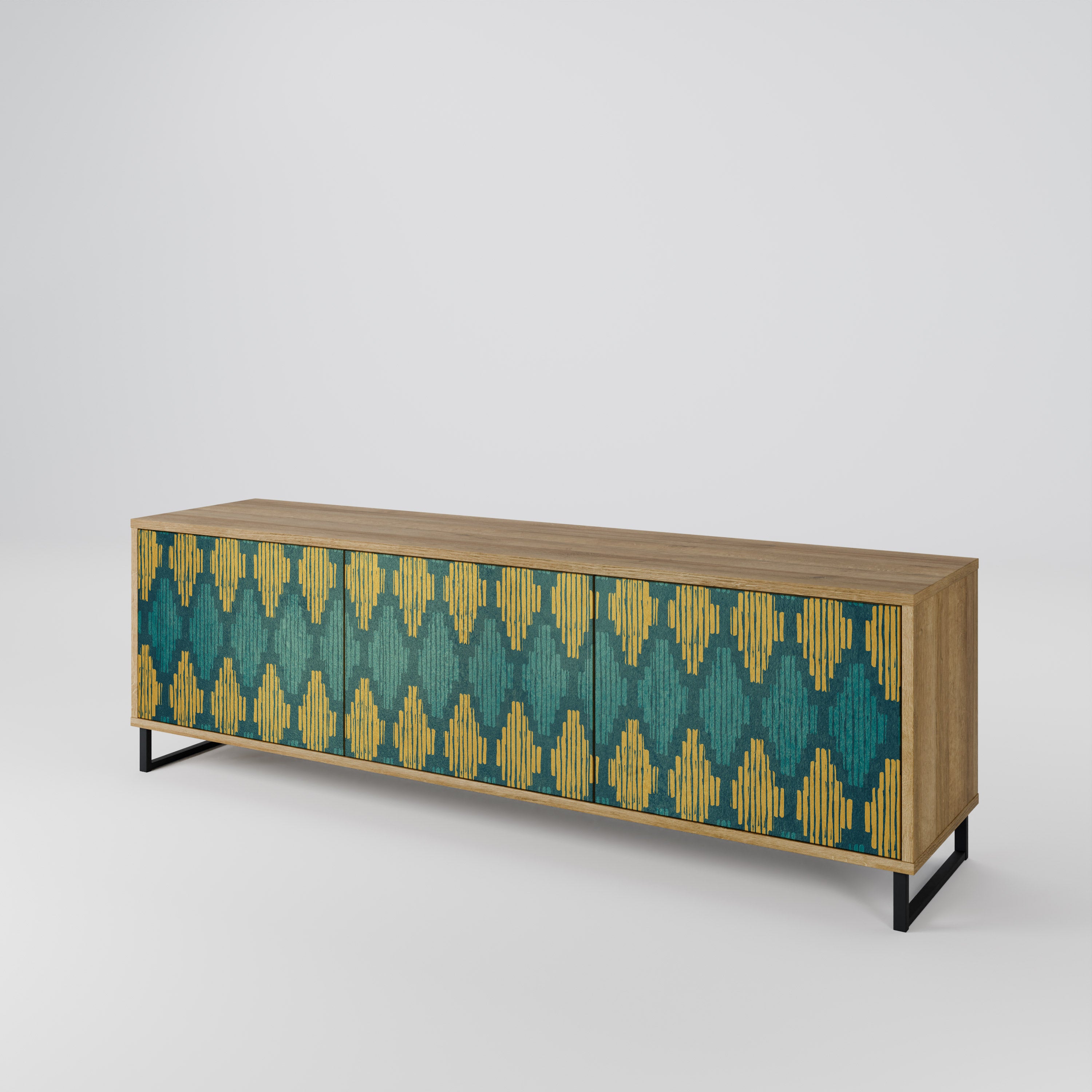 POLYGONS 3-Door TV Cabinet