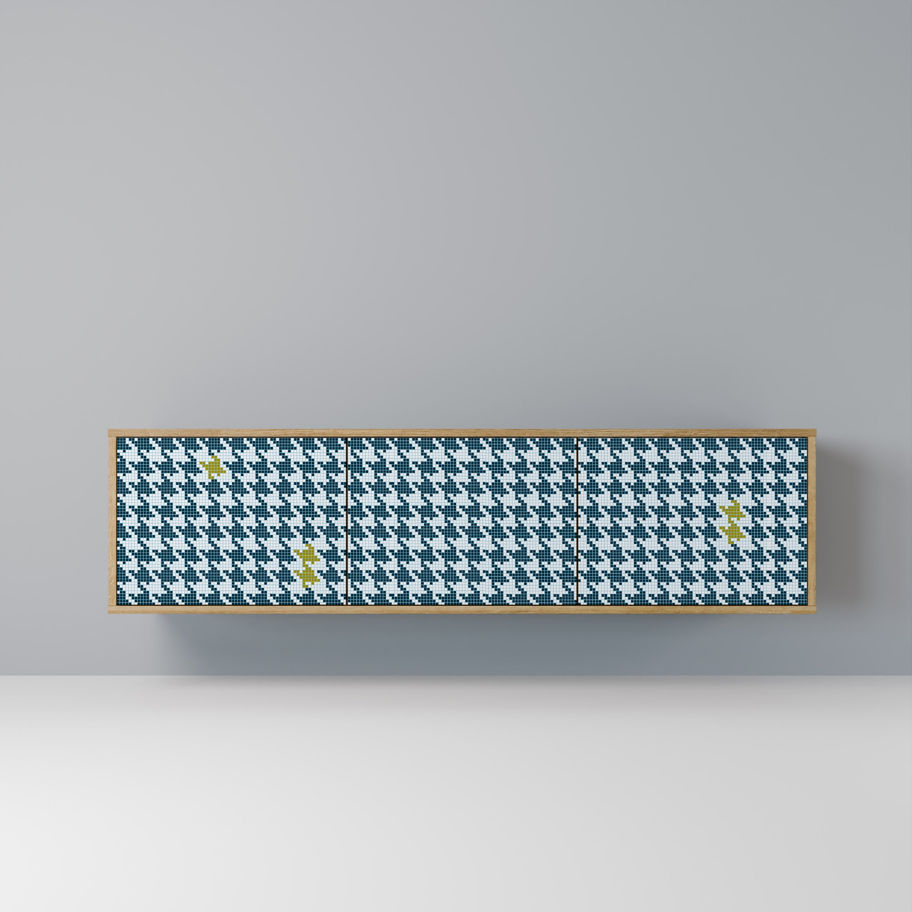 OUT OF CONTEXT 3-Door TV Stand in Oak Effect