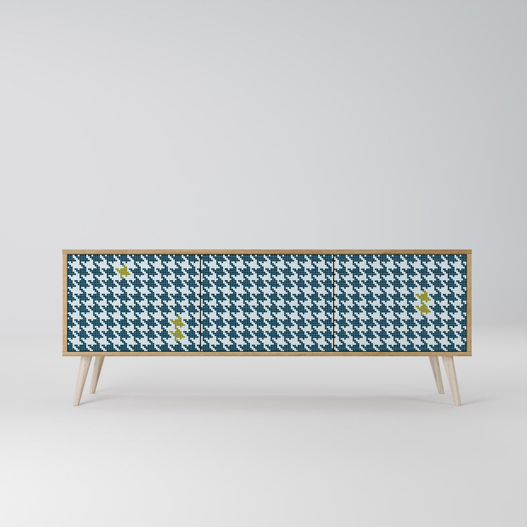 OUT OF CONTEXT 3-Door TV Stand in Oak Effect