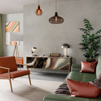 GOLD DUST 3-Door TV Stand in Oak Effect