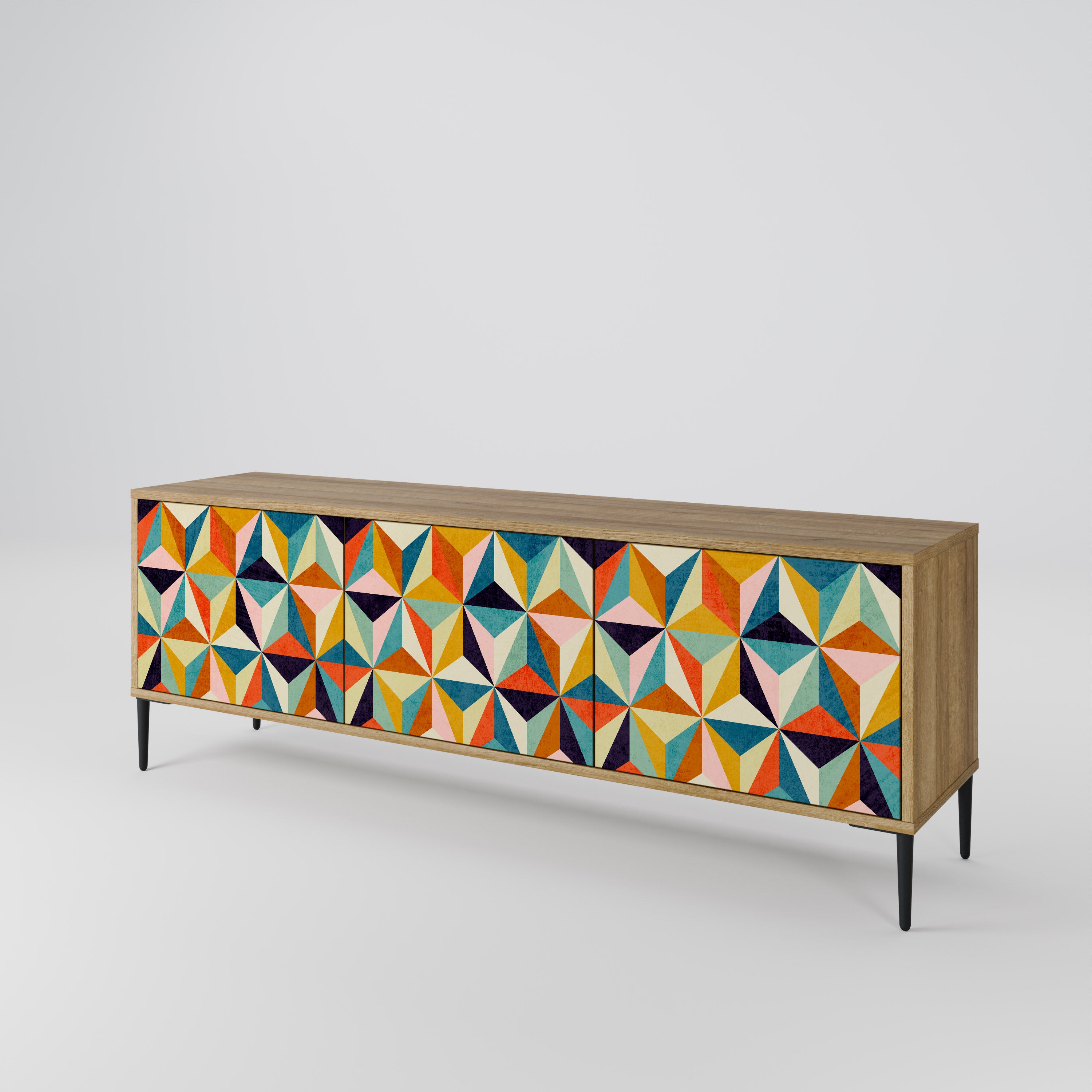 TESSELATE TREASURES 3-Door TV Cabinet
