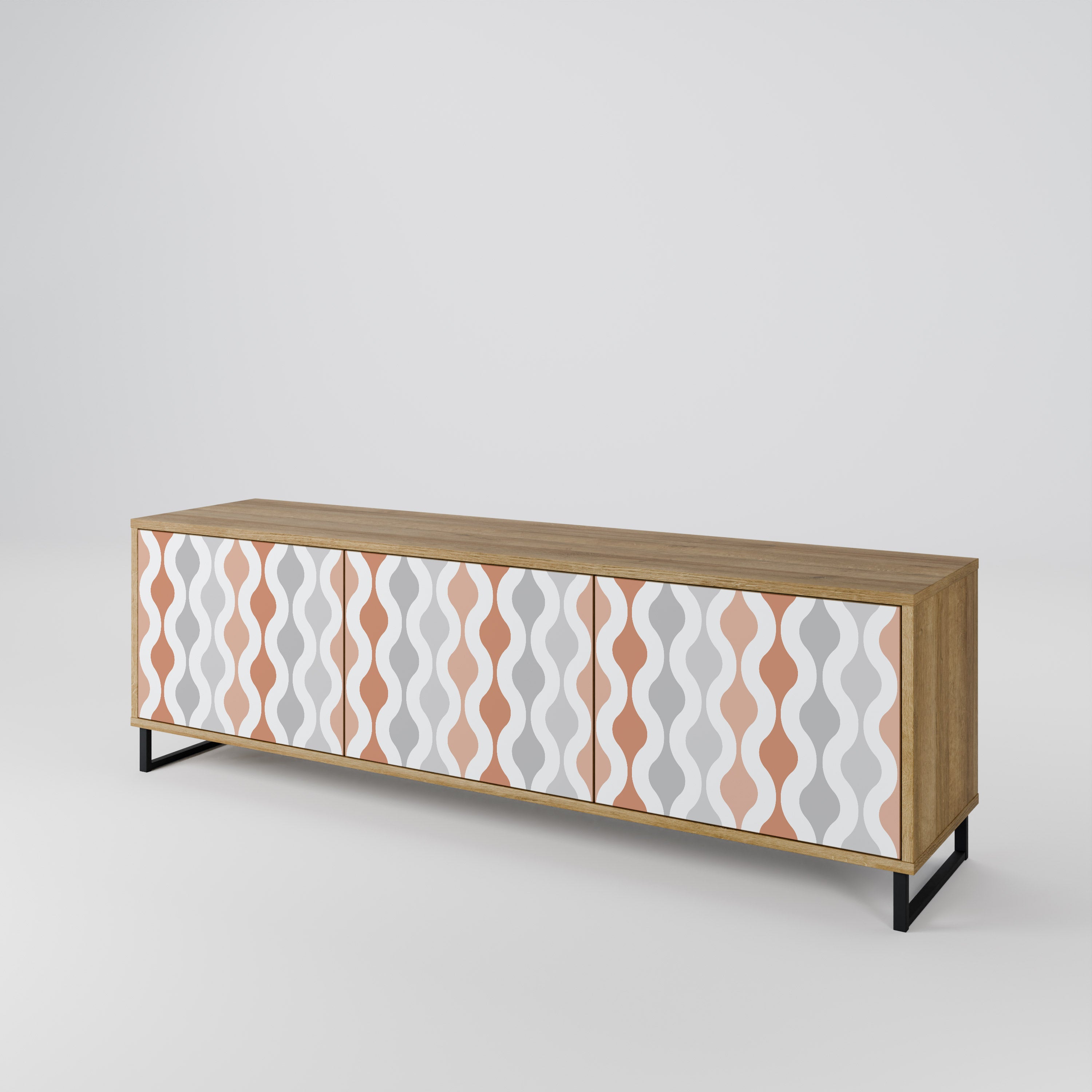 HAZY NOSTALGIA 3-Door TV Cabinet
