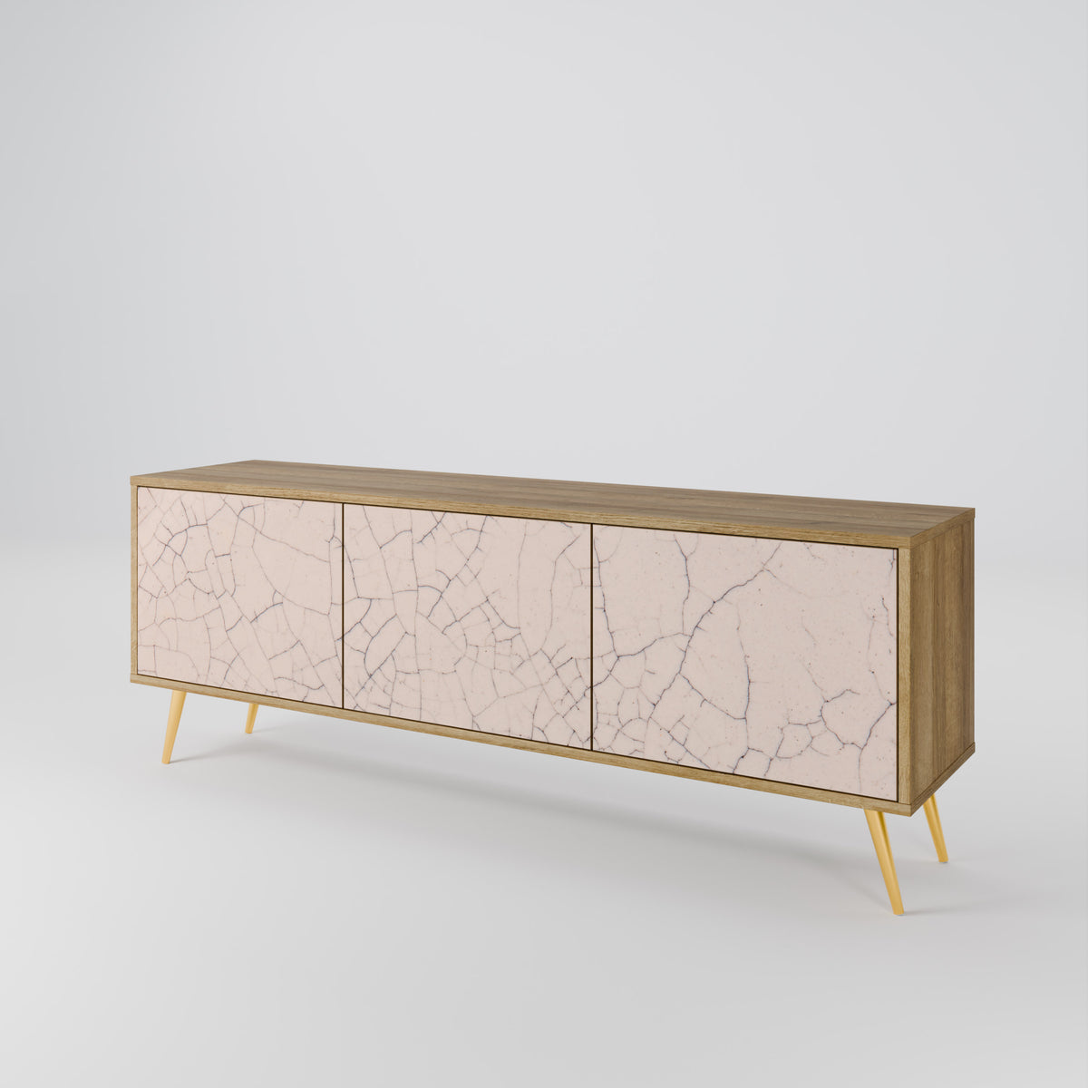 CERAMIC TEXTURE 3-Door TV Cabinet